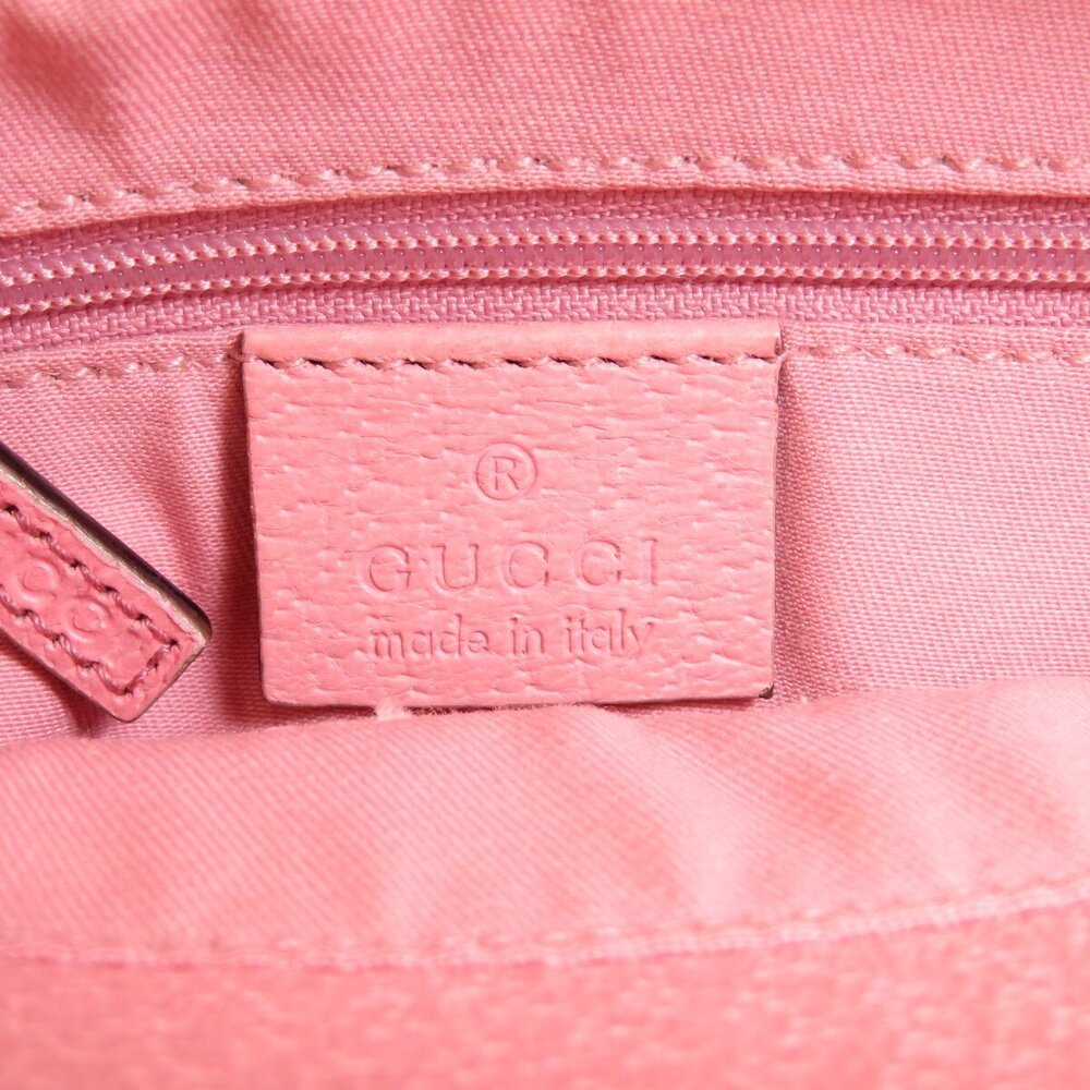 Gucci GG Canvas Eclipse Tote Shoulder Bag Beige Pink - Picture 6 of 11